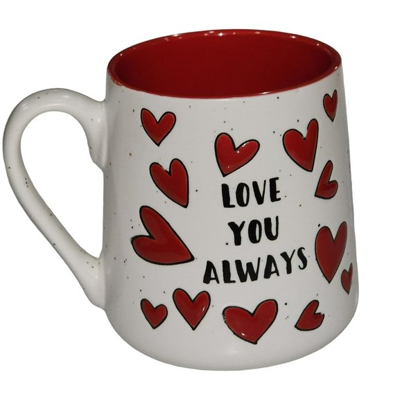 Sheffield Home Red Hearts Ceramic Coffee Mug‎  Love You Always 16oz - Picture 14 of 16